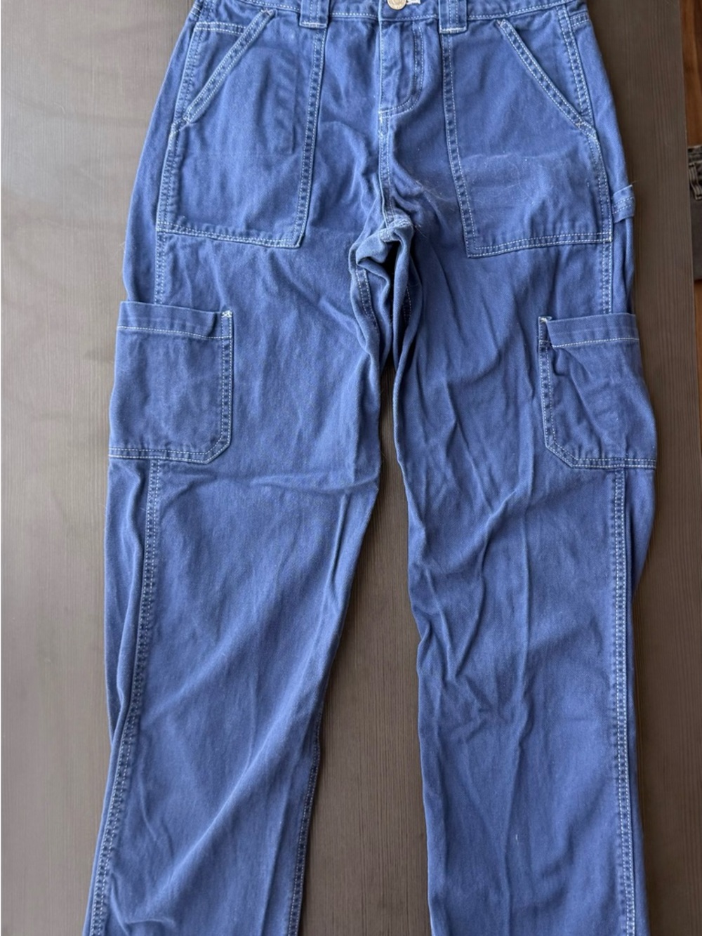 Blue Utility Cargo Pants